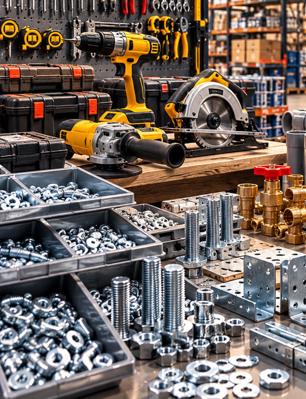 Hardware tools and fittings