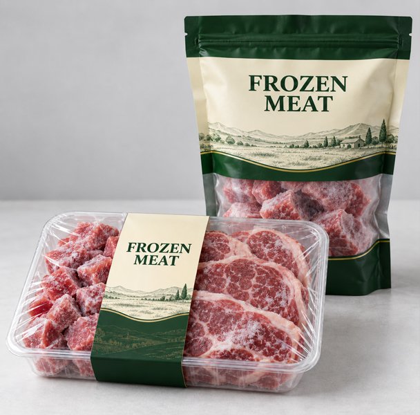 Packaged meat, chicken, eggs and dairy products